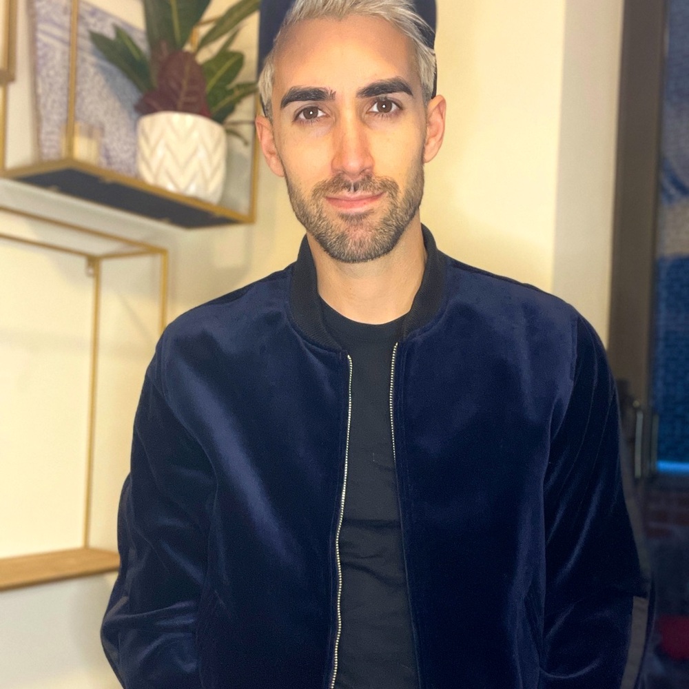 Velvet Tuxedo Bomber Jacket